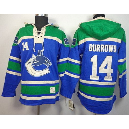 Vancouver Canucks 14 Alexandre Burrows Blue Lace-Up NHL Jersey Hoodies Vancouver Canucks 14 Alexandre Burrows Blue Lace-Up NHL Jersey Hoodies