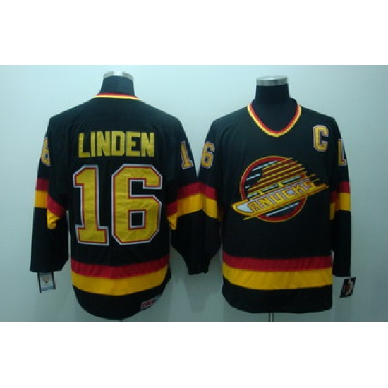 Vancouver Canucks 16 Linden Black Jerseys Vancouver Canucks 16 Linden Black Jerseys