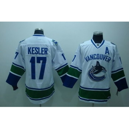 Vancouver Canucks 17 Kesler white Jersey A patch Vancouver Canucks 17 Kesler white Jersey A patch