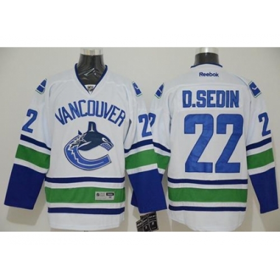 Vancouver Canucks #22 Daniel Sedin White Stitched NHL Jersey Vancouver Canucks #22 Daniel Sedin White Stitched NHL Jersey