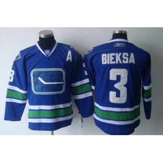 Vancouver Canucks 3 Kevin Bieksa Blue Jersey A Patch 3Rd Vancouver Canucks 3 Kevin Bieksa Blue Jersey A Patch 3Rd