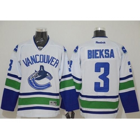 Vancouver Canucks #3 Kevin Bieksa White Stitched NHL Jersey Vancouver Canucks #3 Kevin Bieksa White Stitched NHL Jersey