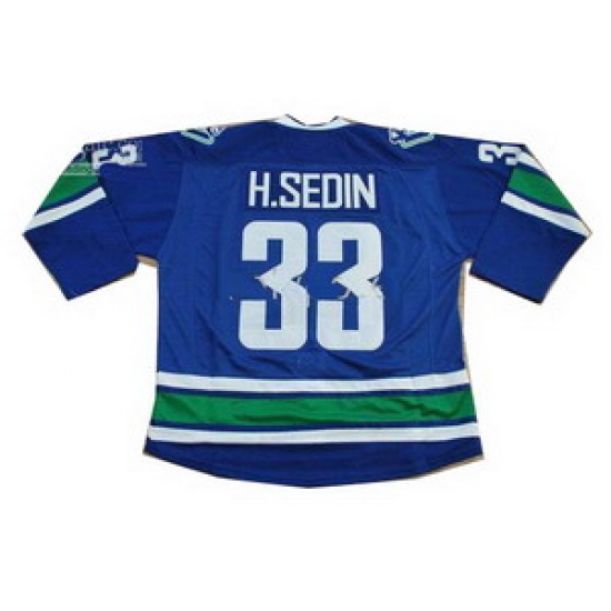 Vancouver Canucks 33 Henrik H.Sedin C patch blue color Ice Hockey Jersey Vancouver Canucks 33 Henrik H.Sedin C patch blue color Ice Hockey Jersey