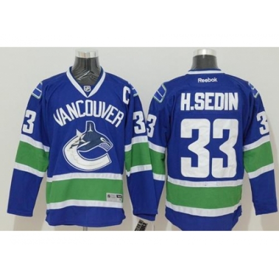 Vancouver Canucks #33 Henrik Sedin Blue Stitched NHL Jersey Vancouver Canucks #33 Henrik Sedin Blue Stitched NHL Jersey