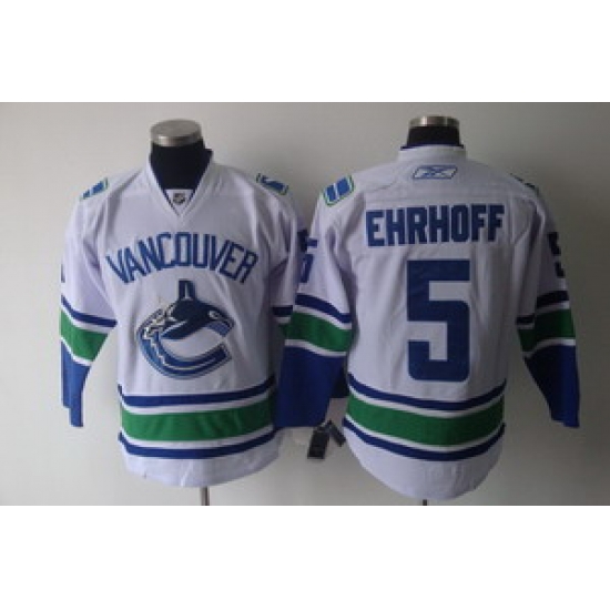 Vancouver Canucks 5 Ehrhoff White Jerseys Vancouver Canucks 5 Ehrhoff White Jerseys
