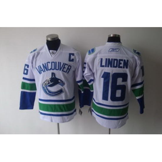 Vancouver Canucks Jersey 16 Linden White Jerseys C Patch Vancouver Canucks Jersey 16 Linden White Jerseys C Patch