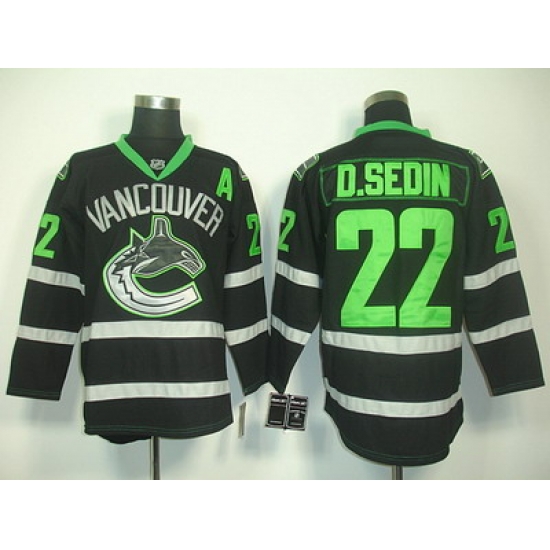 nhl vancouver canucks #22 d.sedin black jerseys A patch nhl vancouver canucks #22 d.sedin black jerseys A patch