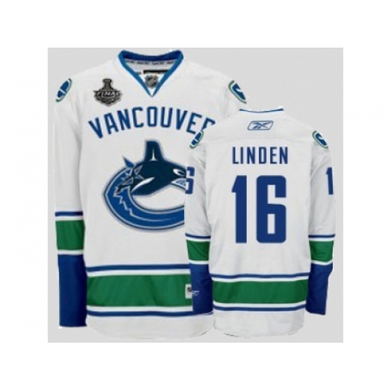 Canucks 2011 Stanley Cup Finals #16 Trevor Linden White Stitched Youth NHL Jersey Canucks 2011 Stanley Cup Finals #16 Trevor Linden White Stitched Youth NHL Jersey