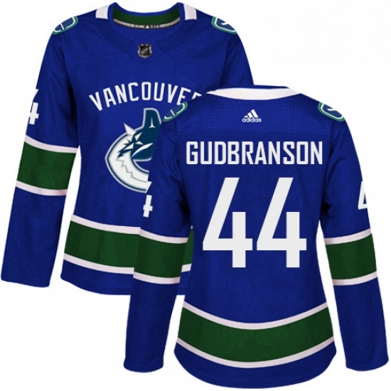 Womens Adidas Vancouver Canucks 44 Erik Gudbranson Authentic Blue Home NHL Jersey Womens Adidas Vancouver Canucks 44 Erik Gudbranson Authentic Blue Home NHL Jersey