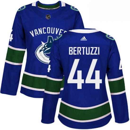 Womens Adidas Vancouver Canucks 44 Todd Bertuzzi Premier Blue Home NHL Jersey Womens Adidas Vancouver Canucks 44 Todd Bertuzzi Premier Blue Home NHL Jersey
