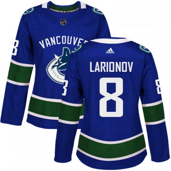 Womens Adidas Vancouver Canucks 8 Igor Larionov Premier Blue Home NHL Jersey Womens Adidas Vancouver Canucks 8 Igor Larionov Premier Blue Home NHL Jersey