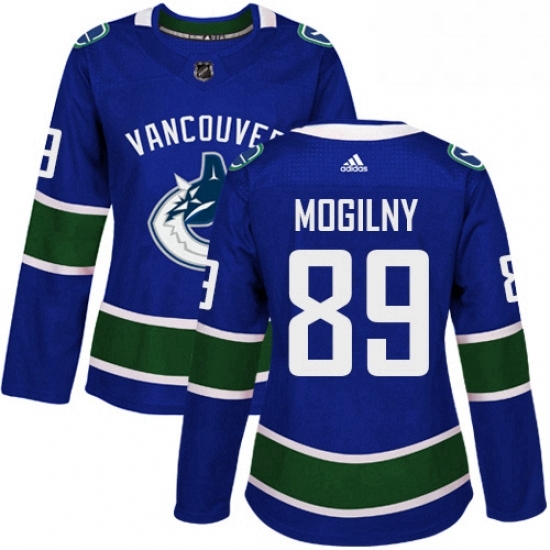 Womens Adidas Vancouver Canucks 89 Alexander Mogilny Authentic Blue Home NHL Jersey Womens Adidas Vancouver Canucks 89 Alexander Mogilny Authentic Blue Home NHL Jersey