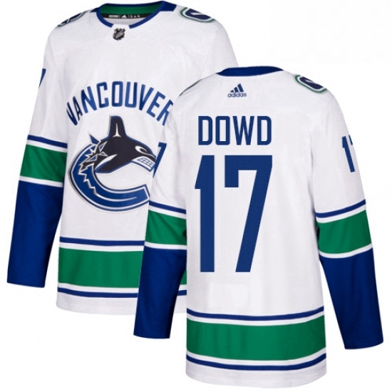 Youth Adidas Vancouver Canucks 17 Nic Dowd Authentic White Away NHL Jerse Youth Adidas Vancouver Canucks 17 Nic Dowd Authentic White Away NHL Jerse