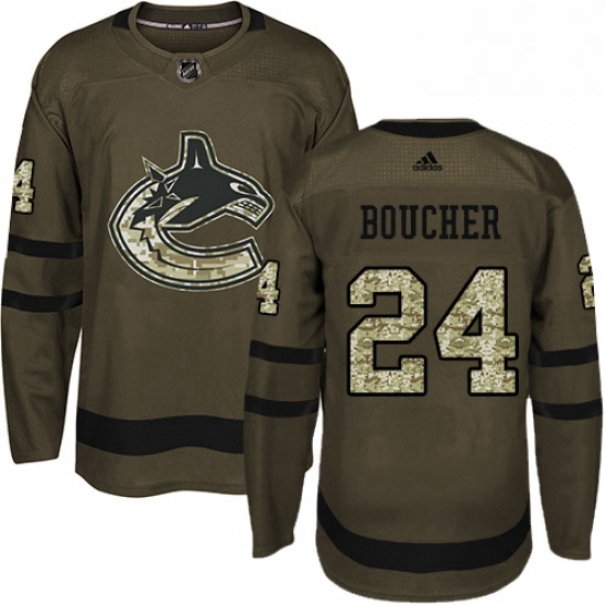 Youth Adidas Vancouver Canucks 24 Reid Boucher Authentic Green Salute to Service NHL Jersey Youth Adidas Vancouver Canucks 24 Reid Boucher Authentic Green Salute to Service NHL Jersey