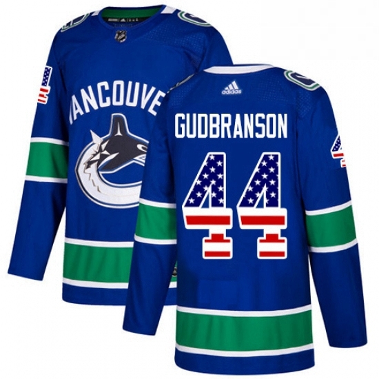 Youth Adidas Vancouver Canucks 44 Erik Gudbranson Authentic Blue USA Flag Fashion NHL Jersey Youth Adidas Vancouver Canucks 44 Erik Gudbranson Authentic Blue USA Flag Fashion NHL Jersey