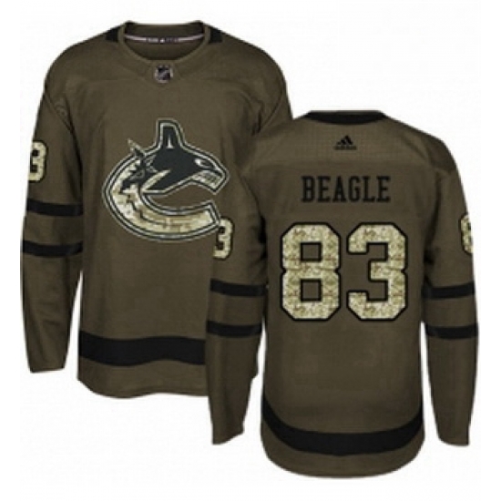 Youth Adidas Vancouver Canucks 83 Jay Beagle Authentic Green Salute to Service NHL Jersey Youth Adidas Vancouver Canucks 83 Jay Beagle Authentic Green Salute to Service NHL Jersey