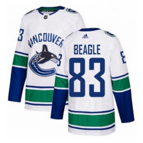 Youth Adidas Vancouver Canucks 83 Jay Beagle Authentic White Away NHL Jersey Youth Adidas Vancouver Canucks 83 Jay Beagle Authentic White Away NHL Jersey