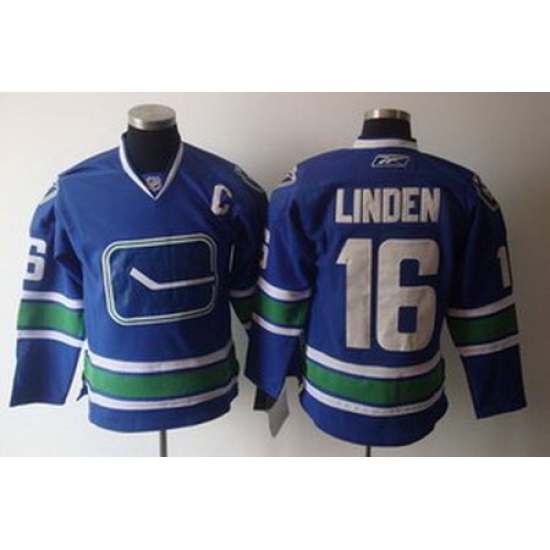 KIDS Vancouver Canucks 16 Trevor Linden Home Blue 3RD Jersey KIDS Vancouver Canucks 16 Trevor Linden Home Blue 3RD Jersey