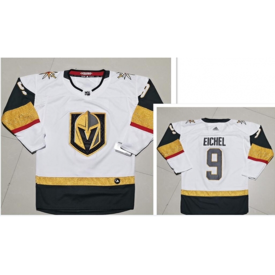Adidas Vegas Golden Knights #9 Jack Eichel white Away Authentic Stitched NHL Jersey Adidas Vegas Golden Knights #9 Jack Eichel white Away Authentic Stitched NHL Jersey