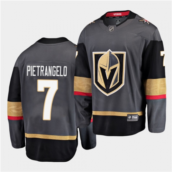 Golden Knights 7 Alex Pietrangelo 2020 21 home black Jersey Golden Knights 7 Alex Pietrangelo 2020 21 home black Jersey