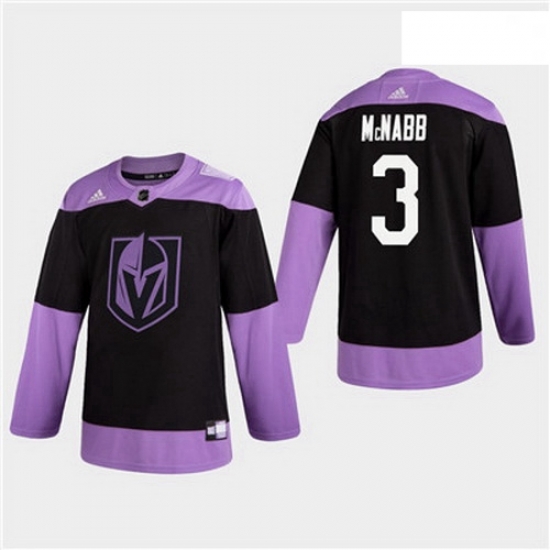Men Golden Knights 3 Brayden McNabb Hockey Fights Cancer Jersey Practice Men Golden Knights 3 Brayden McNabb Hockey Fights Cancer Jersey Practice