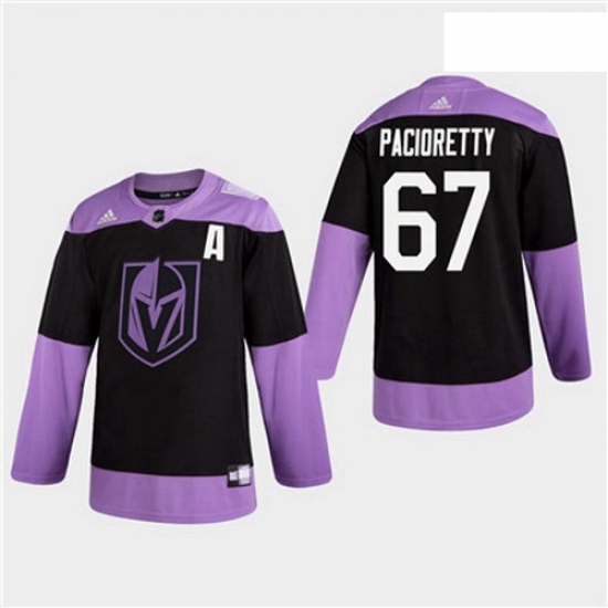Men Golden Knights 67 Max Pacioretty Hockey Fights Cancer Practice Jersey Men Golden Knights 67 Max Pacioretty Hockey Fights Cancer Practice Jersey