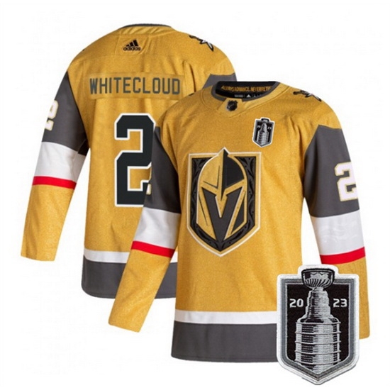 Men Vegas Golden Knights 2 Zach Whitecloud Gold 2023 Stanley Cup Final Stitched Jersey Men Vegas Golden Knights 2 Zach Whitecloud Gold 2023 Stanley Cup Final Stitched Jersey