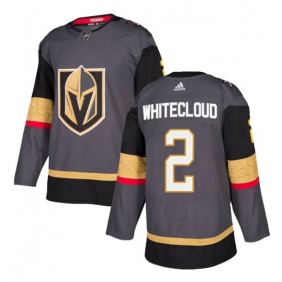 Men Vegas Golden Knights 2 Zach Whitecloud Gray Stitched Jersey Men Vegas Golden Knights 2 Zach Whitecloud Gray Stitched Jersey