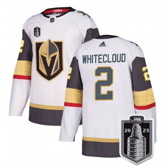 Men Vegas Golden Knights 2 Zach Whitecloud White 2023 Stanley Cup Final Stitched Jersey Men Vegas Golden Knights 2 Zach Whitecloud White 2023 Stanley Cup Final Stitched Jersey