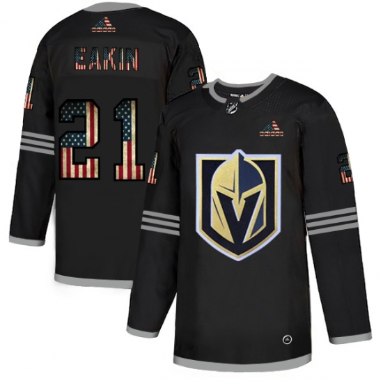 Men Vegas Golden Knights 21 Cody Eakin Black USA Flag Fashion Adidas Jersey Men Vegas Golden Knights 21 Cody Eakin Black USA Flag Fashion Adidas Jersey