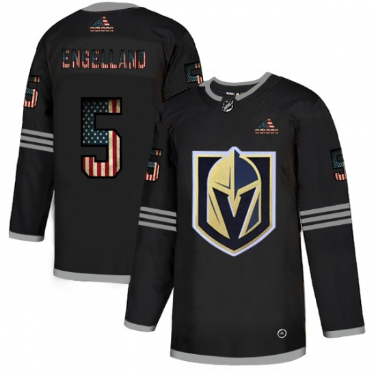 Men Vegas Golden Knights 5 Deryk Engelland Black USA Flag Fashion Adidas Jersey Men Vegas Golden Knights 5 Deryk Engelland Black USA Flag Fashion Adidas Jersey