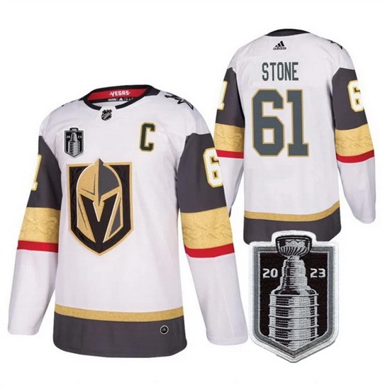 Men Vegas Golden Knights 61 Mark Stone White 2023 Stanley Cup Final Stitched Jersey Men Vegas Golden Knights 61 Mark Stone White 2023 Stanley Cup Final Stitched Jersey