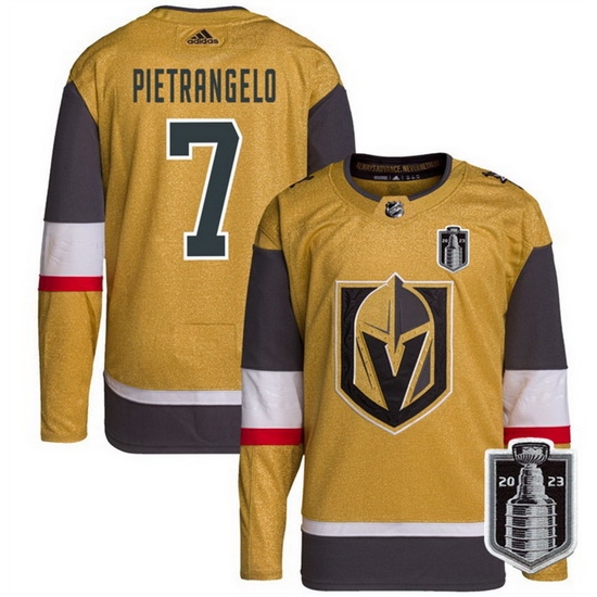 Men Vegas Golden Knights 7 Alex Pietrangelo Gold 2023 Stanley Cup Final Stitched Jersey Men Vegas Golden Knights 7 Alex Pietrangelo Gold 2023 Stanley Cup Final Stitched Jersey