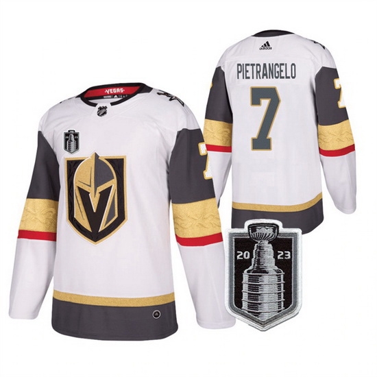 Men Vegas Golden Knights 7 Alex Pietrangelo White 2023 Stanley Cup Final Stitched Jersey Men Vegas Golden Knights 7 Alex Pietrangelo White 2023 Stanley Cup Final Stitched Jersey