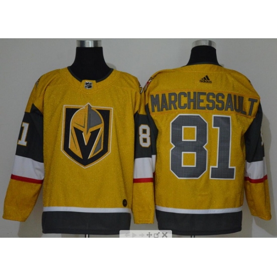 Men Vegas Golden Knights 81 Jonathan Marchessault Gold 2020 21 Adidas Jersey Men Vegas Golden Knights 81 Jonathan Marchessault Gold 2020 21 Adidas Jersey
