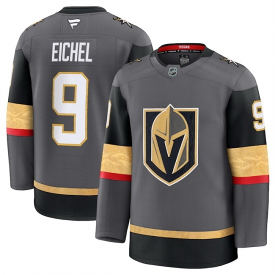 Men Vegas Golden Knights Grey 9 Jack Eichel 2024 25 Alternate Stitched Hockey Jersey Men Vegas Golden Knights Grey 9 Jack Eichel 2024 25 Alternate Stitched Hockey Jersey