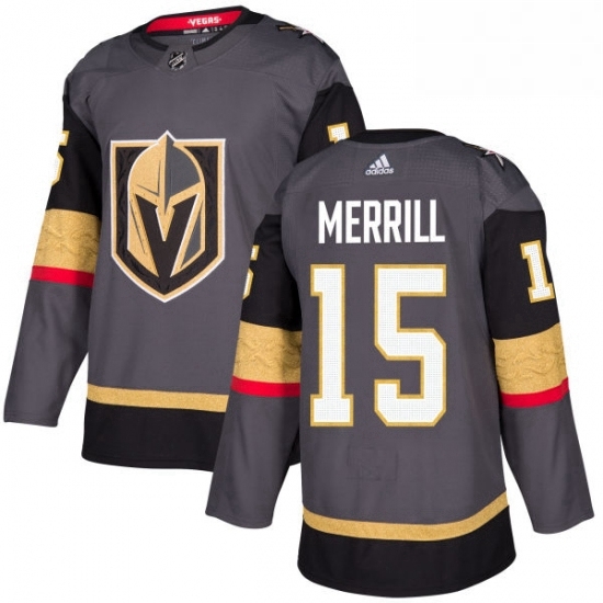 Mens Adidas Vegas Golden Knights 15 Jon Merrill Premier Gray Home NHL Jersey Mens Adidas Vegas Golden Knights 15 Jon Merrill Premier Gray Home NHL Jersey