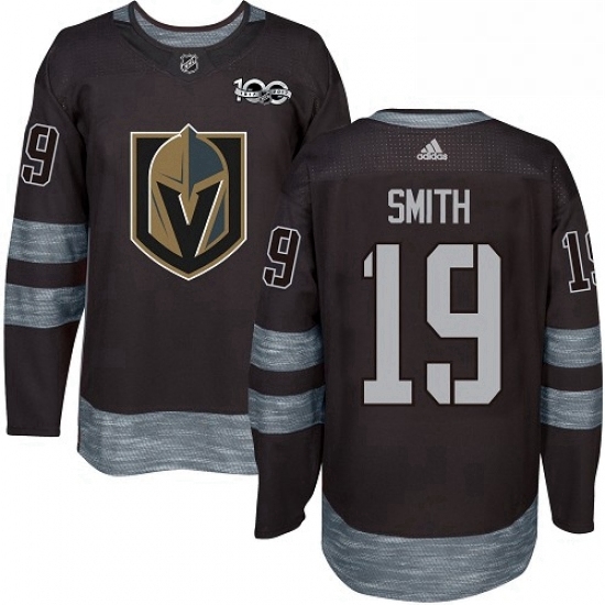 Mens Adidas Vegas Golden Knights 19 Reilly Smith Authentic Black 1917 2017 100th Anniversary NHL Jersey Mens Adidas Vegas Golden Knights 19 Reilly Smith Authentic Black 1917 2017 100th Anniversary NHL Jersey