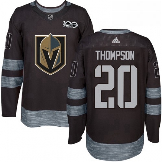 Mens Adidas Vegas Golden Knights 20 Paul Thompson Authentic Black 1917 2017 100th Anniversary NHL Jersey Mens Adidas Vegas Golden Knights 20 Paul Thompson Authentic Black 1917 2017 100th Anniversary NHL Jersey
