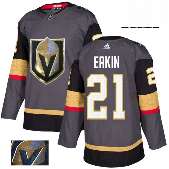 Mens Adidas Vegas Golden Knights 21 Cody Eakin Authentic Gray Fashion Gold NHL Jersey Mens Adidas Vegas Golden Knights 21 Cody Eakin Authentic Gray Fashion Gold NHL Jersey