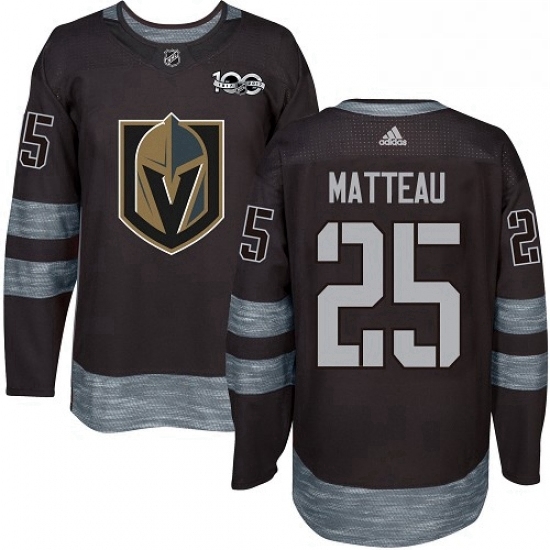 Mens Adidas Vegas Golden Knights 25 Stefan Matteau Authentic Black 1917 2017 100th Anniversary NHL Jersey Mens Adidas Vegas Golden Knights 25 Stefan Matteau Authentic Black 1917 2017 100th Anniversary NHL Jersey