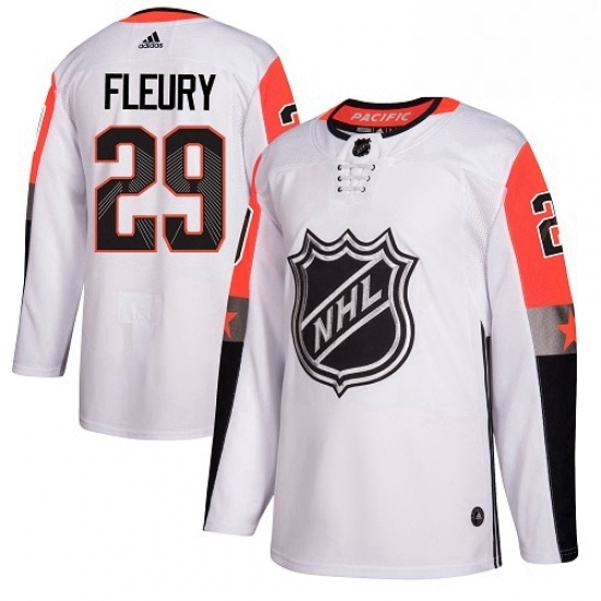 Mens Adidas Vegas Golden Knights 29 Marc Andre Fleury Authentic White 2018 All Star Pacific Division NHL Jersey Mens Adidas Vegas Golden Knights 29 Marc Andre Fleury Authentic White 2018 All Star Pacific Division NHL Jersey