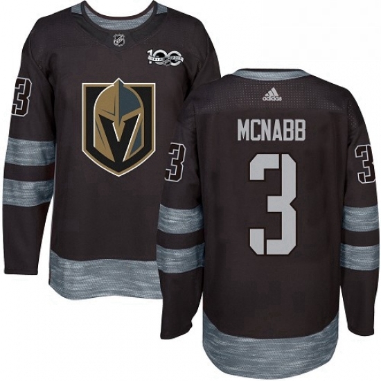 Mens Adidas Vegas Golden Knights 3 Brayden McNabb Authentic Black 1917 2017 100th Anniversary NHL Jersey Mens Adidas Vegas Golden Knights 3 Brayden McNabb Authentic Black 1917 2017 100th Anniversary NHL Jersey