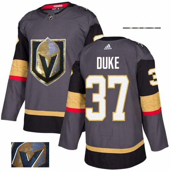 Mens Adidas Vegas Golden Knights 37 Reid Duke Authentic Gray Fashion Gold NHL Jersey Mens Adidas Vegas Golden Knights 37 Reid Duke Authentic Gray Fashion Gold NHL Jersey