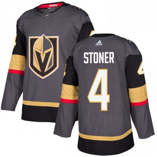 Mens Adidas Vegas Golden Knights 4 Clayton Stoner Premier Gray Home NHL Jersey Mens Adidas Vegas Golden Knights 4 Clayton Stoner Premier Gray Home NHL Jersey