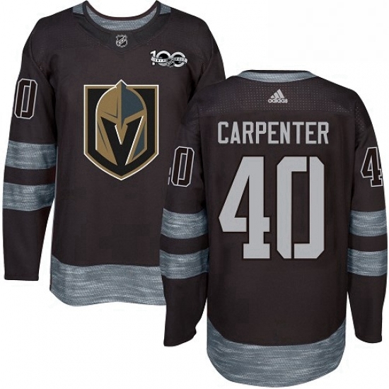 Mens Adidas Vegas Golden Knights 40 Ryan Carpenter Authentic Black 1917 2017 100th Anniversary NHL Jersey Mens Adidas Vegas Golden Knights 40 Ryan Carpenter Authentic Black 1917 2017 100th Anniversary NHL Jersey