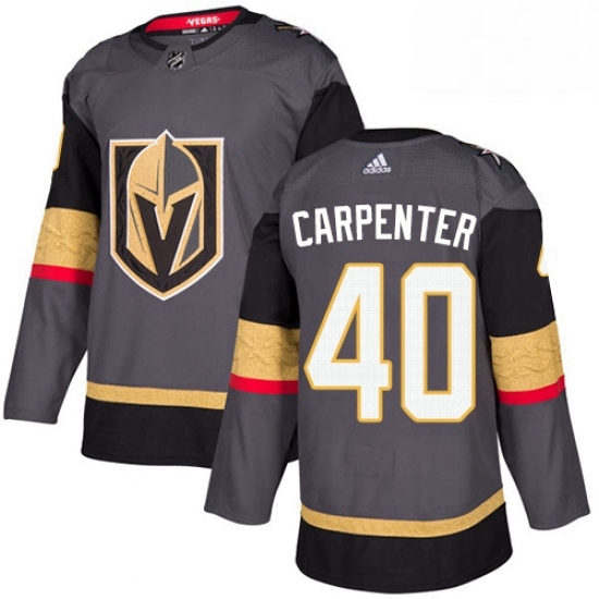 Mens Adidas Vegas Golden Knights 40 Ryan Carpenter Authentic Gray Home NHL Jersey Mens Adidas Vegas Golden Knights 40 Ryan Carpenter Authentic Gray Home NHL Jersey