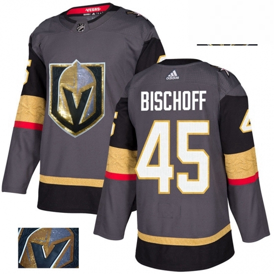 Mens Adidas Vegas Golden Knights 45 Jake Bischoff Authentic Gray Fashion Gold NHL Jersey Mens Adidas Vegas Golden Knights 45 Jake Bischoff Authentic Gray Fashion Gold NHL Jersey