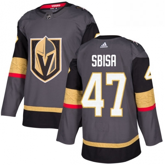 Mens Adidas Vegas Golden Knights 47 Luca Sbisa Authentic Gray Home NHL Jersey Mens Adidas Vegas Golden Knights 47 Luca Sbisa Authentic Gray Home NHL Jersey