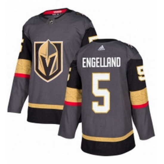 Mens Adidas Vegas Golden Knights 5 Deryk Engelland Premier Gray Home NHL Jersey Mens Adidas Vegas Golden Knights 5 Deryk Engelland Premier Gray Home NHL Jersey